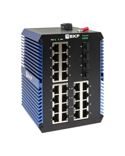 TSX-U-4GX/SFP-24GTP. Промышленный неуправляемый коммутатор. EKF в Обнинске