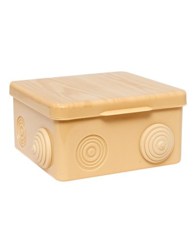 КМР-030-014 с крышкой (100х100х55) светлое дерево IP54 (plc-kmr-030-014-s). Коробка распределительная. EKF в Обнинске
