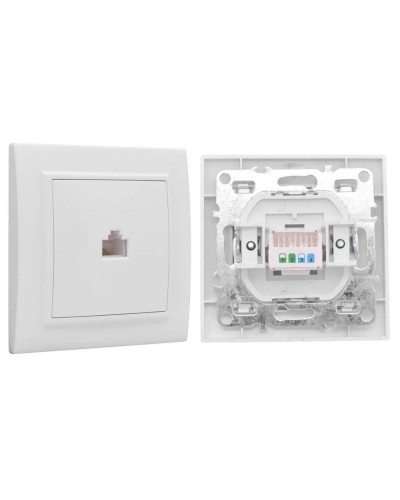 Минск Розетка RJ-45 1-местная СП (ERK01-035-10). Розетка RJ-45 1-местная СП. EKF в Обнинске