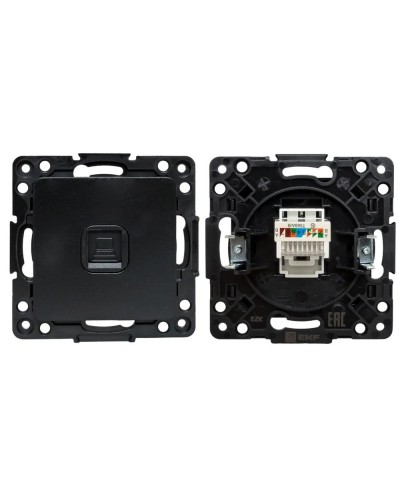Стокгольм Механизм Розетки RJ-45 1-местной (EZK01-035-10). Механизм Розетки RJ-45 1-местной. EKF в Обнинске