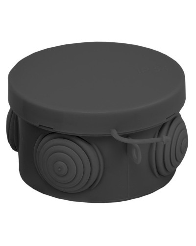 КМР-040-038 с крышкой (65х40) чёрная IP54 (plc-kmr-040-038-b). Коробка распределительная. EKF в Обнинске