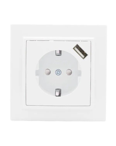 Минск Розетка 1-местная СП с/з 16А (ERR16-028-100-USB). Розетка 1-местная СП с/з 16А. EKF в Обнинске