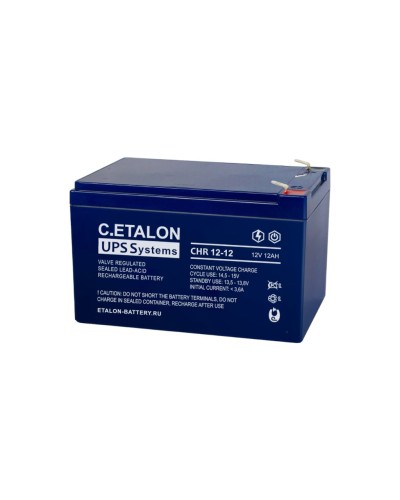 C.ETALON CHR 12-12. Аккумулятор герметичный свинцово-кислотный. ETALON в Обнинске