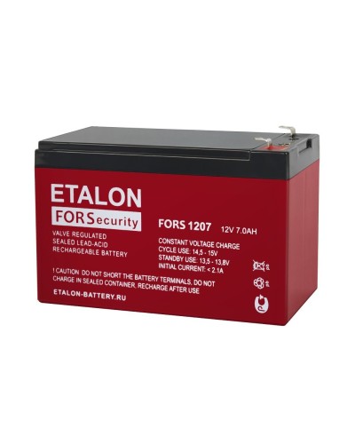 ETALON FORS 1207. Аккумулятор герметичный свинцово-кислотный. ETALON в Обнинске
