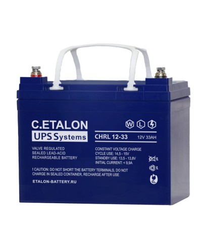 C.ETALON CHRL 12-33. Аккумулятор герметичный свинцово-кислотный. ETALON в Обнинске