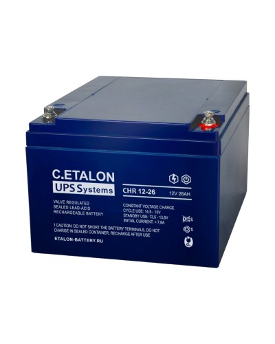 C.ETALON CHR 12-26. Аккумулятор герметичный свинцово-кислотный. ETALON в Обнинске