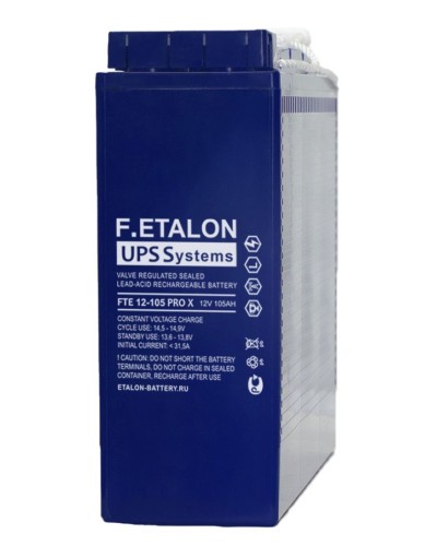 F.ETALON FTE 12-105 PRO X. Аккумулятор герметичный свинцово-кислотный. ETALON в Обнинске