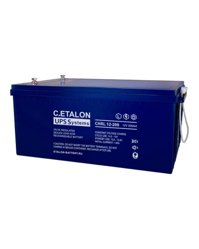 C.ETALON CHRL 12-200. Аккумулятор герметичный свинцово-кислотный. ETALON в Обнинске