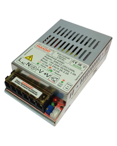 50W/12-24V/120AL. Импульсный блок питания. FARADAY в Обнинске