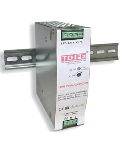 UPS 75W/24V/DIN. Блок бесперебойного питания. FARADAY в Обнинске