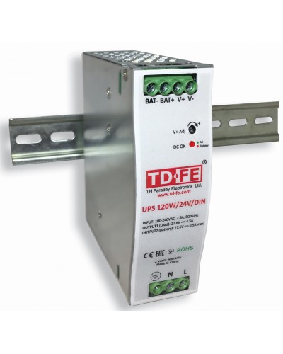 UPS 120W/24V/DIN. Блок бесперебойного питания. FARADAY в Обнинске