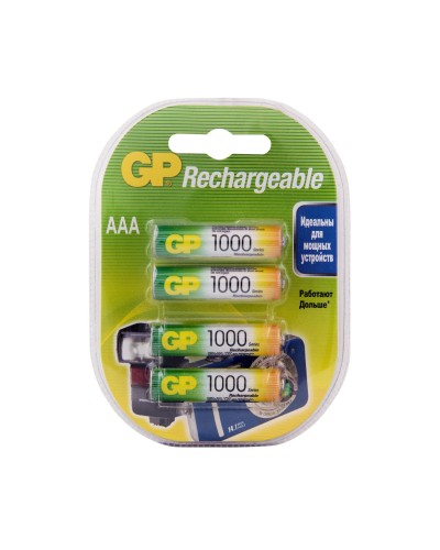 GP 100AAAHC AAA (GP 100AAAHC-2DECRC4), упак. 4 шт.. Перезаряжаемые аккумуляторы. GP Batteries в Обнинске