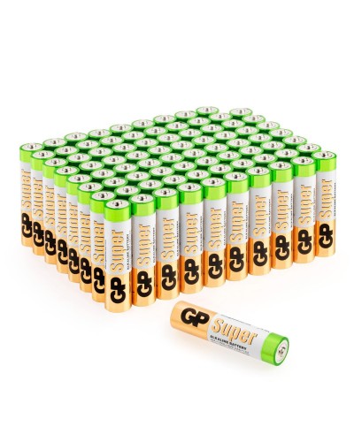 GP Super Alkaline 24A AAA (GP 24A-2CRVS80), упак. 80 шт.. Алкалиновые батарейки. GP Batteries в Обнинске