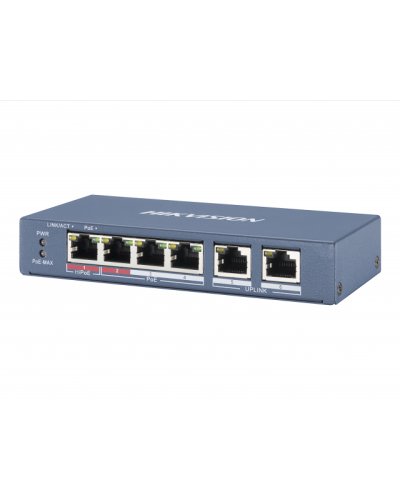 DS-3E0106HP-E. Коммутатор с питанием POE. Hikvision в Обнинске