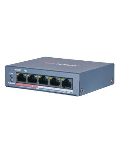 DS-3E0105P-E/M(B). Коммутатор с питанием POE. Hikvision в Обнинске