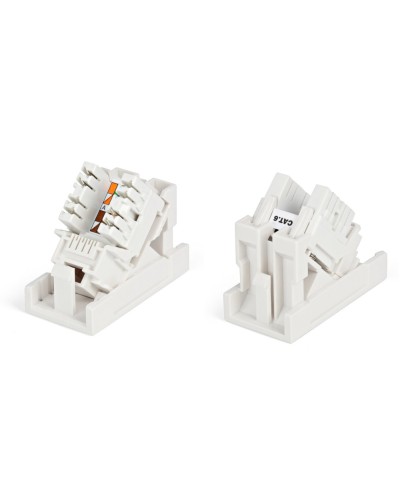 SIP2K-C6-M45-22.5. Вставка 45x22,5 с наклонным модулем RJ-45 категории 6. Hyperline в Обнинске
