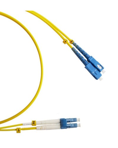 FC-D2-9-LC/UR-SC/UR-H-3M-LSZH-YL. Патч-корд волоконно-оптический LC/UPC-SC/UPC. Hyperline в Обнинске