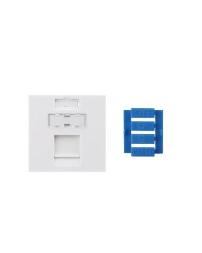 SIP3-1K-M45-45. Вставка 45x45 для 1 модуля Keystone Jack, со шторкой. Hyperline в Обнинске