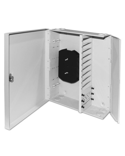 FO-WBX-12xSLT-W140H42-96UN-GY. Кросс оптический настенный. Hyperline в Обнинске