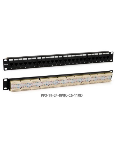 PP3-19-24-8P8C-C6-110D. Патч-панель 19. Hyperline в Обнинске
