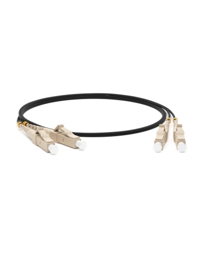 FC-D2-50-LC/PR-LC/PR-H-1M-LSZH-BK. Патч-корд волоконно-оптический многомодовый. Hyperline в Обнинске