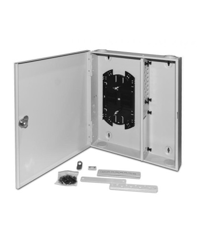 FO-WBX-4xSLT-W140H42-32UN-GY. Кросс оптический настенный. Hyperline в Обнинске