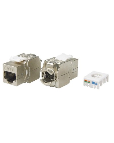 KJ8-8P8C-C6-180-TLS-SH-F-WH. Вставка Keystone Jack RJ-45. Hyperline в Обнинске