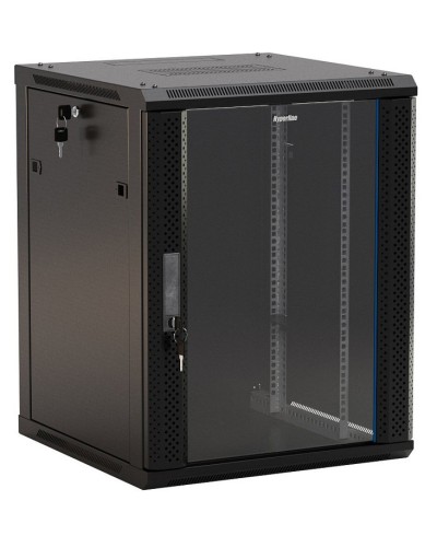 TWB-0966-GP-RAL9004. Шкаф телекоммуникационный 19 настенный 9U. Hyperline в Обнинске