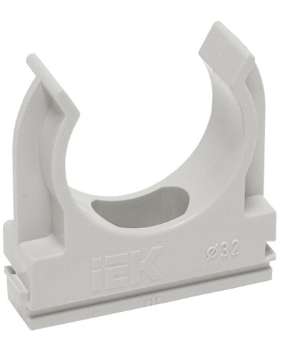 Держатель с защёлкой D20 серый ELASTA (100 шт) (CTA10D-CF20-K41-100). Держатель с защёлкой. IEK в Обнинске