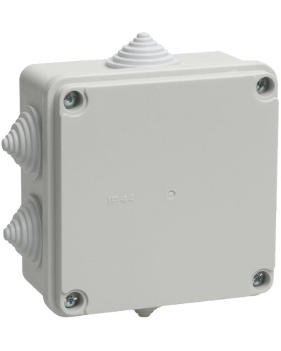 Коробка распаячная КМ41234 100х100х50 открытой проводки IP55 6 гермовводов серая (UKO11-100-100-050-K41-55). Коробка распаячная безгалогенная (HF). IEK в Обнинске