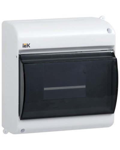 Корпус пластиковый КМПн 2/6 IP30 белый KREPTA 3 (MKP42-N-06-30-09). Щиток модульный с прозрачной дверцей, настенный. IEK в Обнинске