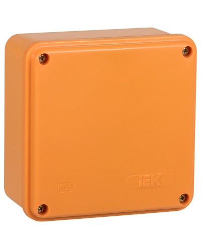 Коробка распаячная огнестойкая ПС 100х100х50 6P 6мм² IP44 гладкие стенки (UKF20-100-100-050-6-6-09). Коробка распаячная огнестойкая безгалогенная (HF). IEK в Обнинске