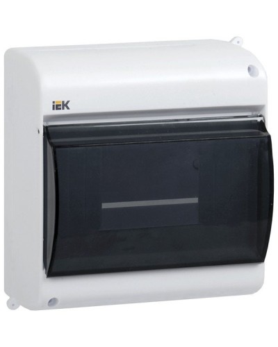 Корпус пластиковый КМПн 2/4 IP30 белый KREPTA 3 (MKP42-N-04-30-12). Щиток модульный с прозрачной дверцей, настенный. IEK в Обнинске