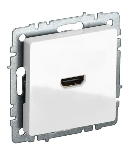 Розетка HDMI РHDMI-0-БрБ белая BRITE (BR-H10-K01). Розетка HDMI. IEK в Обнинске