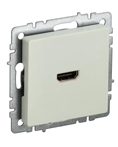 Розетка HDMI РHDMI-0-БрКр бежевый BRITE (BR-H10-K10). Розетка HDMI. IEK в Обнинске