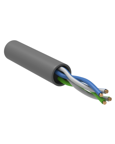 GENERICA U/UTP кат. 5E 100МГц 2 пары PVC INDOOR серый (BC1-C5E02-111-100-G). Кабель «витая пара» (LAN) для структурированных систем связи. IEK в Обнинске
