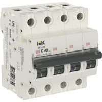 M10N 4P C 40А 10кА ARMAT (AR-M10N-4-C040). Автоматический выключатель. IEK