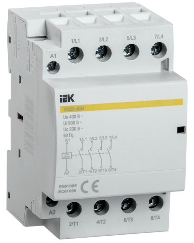 Контактор модульный КМ25-40М AC/DC (MKK21-25-40). Контактор модульный. IEK в Обнинске