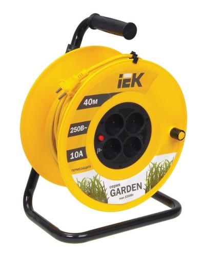 УК40 4 места, 40м (WKP23-10-04-40). Удлинитель на катушке Garden. IEK в Обнинске
