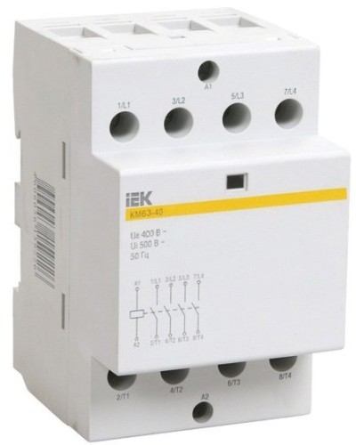 Контактор модульный КМ63-40 AC/DC (MKK21-63-40). Контактор модульный. IEK в Обнинске