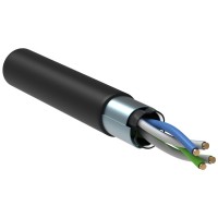 GENERICA F/UTP кат. 5E 100МГц 2 пары LDPE OUTDOOR черный (BC3-C5E02-339-500-G). Кабель «витая пара» (LAN) для структурированных систем связи. IEK