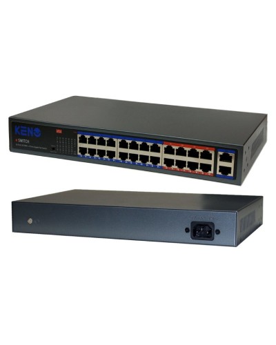 KN-SW2402POE+. Коммутатор с питанием по PoE. KENO в Обнинске