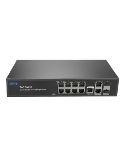 KN-SW802SFP/M2. Коммутатор с питанием по PoE. KENO в Обнинске