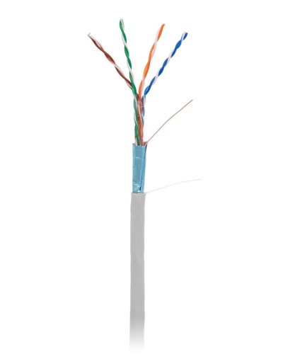F/UTP 4pair, Cat5e, In,PVC (EC-UF004-5E-PVC-GY-1). Кабель «витая пара» (LAN) для структурированных систем связи. NETLAN в Обнинске