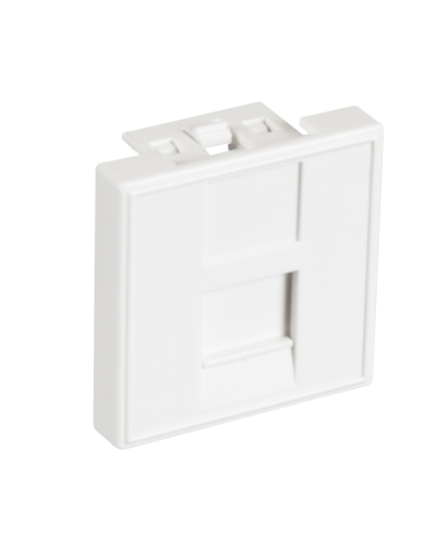 EC-IMF-1-WT-10 (10шт). Вставка 45x45 (Mosaic) для 1 модуля Keystone Jack. NETLAN в Обнинске