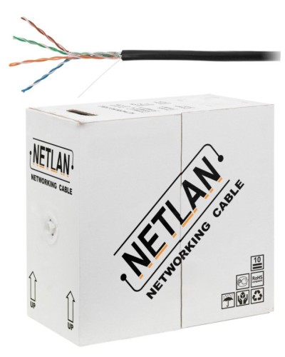 U/UTP 4pair, Cat5e, Out, PE, CCA (CCA-UU004-5E-PE-BK) . Кабель «витая пара» (LAN) для структурированных систем связи. NETLAN в Обнинске