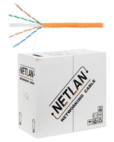 U/UTP 4pair, Cat6, Solid, In, LSZH (EC-UU004-6-LSZH-OR). Кабель «витая пара» (LAN) для структурированных систем связи. NETLAN в Обнинске