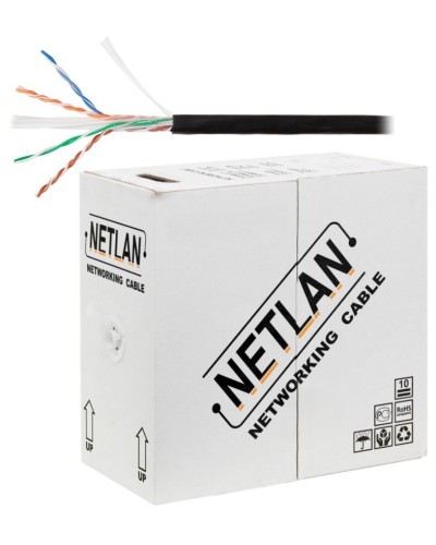 U/UTP 4pair, Cat6, Solid, Out, PE (EC-UU004-6-PE-BK). Кабель «витая пара» (LAN) для структурированных систем связи. NETLAN в Обнинске