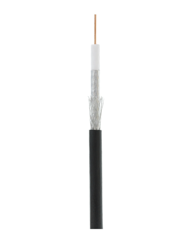 RG-6 CCS, Out, PE (EC-C2-32123B-BK-3). Кабель коаксиальный омедненный. NETLAN в Обнинске