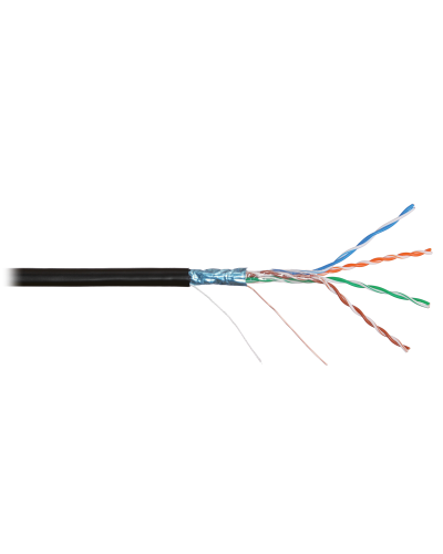 F/UTP 4pair, Cat5e, Solid, Out, PVC (NMC 4200B-BK). Кабель «витая пара» (LAN) для структурированных систем связи. NIKOMAX в Обнинске